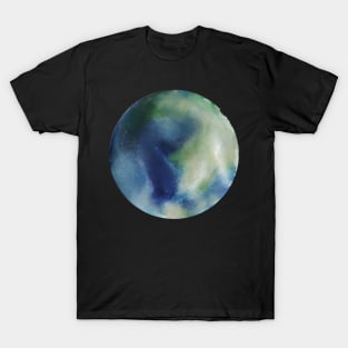Earth planet watercolor T-Shirt
